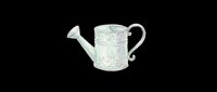 Vintage watering can with decorative floral pattern, isolated on transparent background. Ready for garden design, clipart, t-shirt designs, stickers, and print-on-demand products.