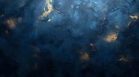 Dark blue and gold abstract textured background with rough surface, metallic accents and grunge effects creates dramatic luxury atmosphere for design projects.