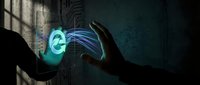 Businessman hands creating glowing digital hologram with futuristic interface technology in dark office environment for innovation and connectivity concepts.