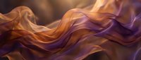 Flowing abstract waves in warm orange and purple gradient colors creating dynamic motion background for modern digital art and creative projects.