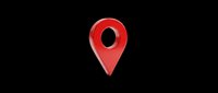 Red glossy map pin location marker isolated on transparent background, ready for t-shirt design, stickers, clipart, print on demand, and sublimation projects.