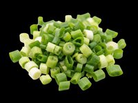 Chopped green onions isolated on transparent background, ready for culinary design, recipe graphics, food packaging, cooking blogs, restaurant menus, and print-on-demand kitchen products.