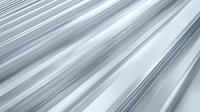Diagonal silver metallic stripes creating dynamic pattern with light reflections and shadows. Modern minimalist background with sleek parallel lines and gradient effect.