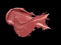 Mauve-rose lipstick smear isolated on transparent background, ready for cosmetics packaging, beauty product mockups, makeup tutorials, and design projects.