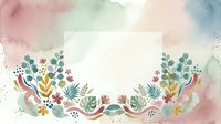 Watercolor floral wreath with pastel botanical elements, leaves, and berries on white background. Isolated design for invitations, greeting cards, and decorative projects.