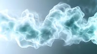 Ethereal light blue smoke swirls against dark background creating mystical atmospheric effect, flowing in graceful curves and wisps for dramatic design projects.