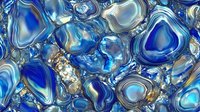 Stunning blue agate gemstone pattern with metallic accents and natural mineral textures for luxury design projects and decorative applications.