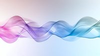 Flowing abstract waves in pink, purple and blue gradient colors creating smooth dynamic motion on white background for modern design projects.