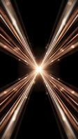 Golden light burst radiating bright beams from central point creating starburst effect on black background for motion graphics and digital designs.
