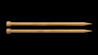 Pair of wooden knitting needles with natural wood finish, isolated on transparent background, ready for crafting, design, and print-on-demand projects.