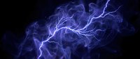 Electric blue lightning bolts and plasma energy crackling across dark background, suitable for sci-fi, gaming, and technology design projects.