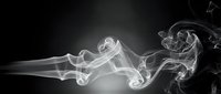Elegant white smoke swirls flowing gracefully against black background creating abstract ethereal patterns for modern design projects.