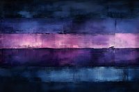 Abstract dark landscape with purple and blue horizontal layers featuring textured brushstrokes and moody gradient transitions from deep indigo to pink horizon.