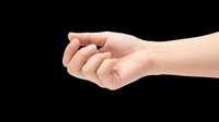 Open palm hand gesture isolated on transparent background, ready for design use on t-shirts, clipart, stickers, and print-on-demand products.