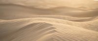 Golden sand dunes with rippled textures creating flowing patterns in warm desert landscape for travel and nature backgrounds.