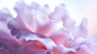 Delicate pink and purple petals create soft waves and curves in dreamy macro photography, showcasing nature's gentle flowing forms in pastel hues.