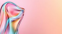 Smooth flowing abstract liquid shapes in pastel pink, blue, and orange creating fluid art composition with soft gradient background. Suitable for modern design projects.
