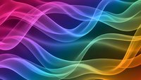 Abstract colorful wave background with flowing rainbow gradient lines. Modern digital art for presentations, websites and creative projects.