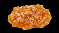 Amber resin chunk isolated on transparent background, ready for clipart, print-on-demand products, t-shirt designs, stickers, and sublimation projects.