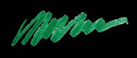 Green marker brush strokes isolated on transparent background, ready for design use on t-shirts, clipart, stickers, sublimation and print-on-demand products.