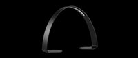 Sleek black arch stand isolated on transparent background, ready for design use in clipart, stickers, print on demand, sublimation, and t-shirt design projects.