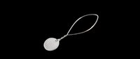 Metallic whistle with lanyard cord isolated on transparent background, ready for clipart, t-shirt design, stickers, print-on-demand products, and sublimation projects.