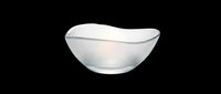 Frosted glass bowl isolated on transparent background, ready for T-shirt design, stickers, clipart, print on demand, and sublimation projects.