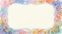 Watercolor floral frame with colorful flowers and leaves border on white background for wedding invitations, greeting cards and decorative designs.