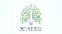 Lungs filled with green leaves symbolizing quitting smoking, health renewal and respiratory recovery on clean white background for wellness campaigns.