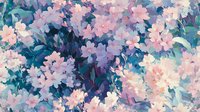 Lush cluster of pink, purple, and white flowers with green foliage creating a vibrant floral background suitable for design projects, wallpapers, and decorative applications.