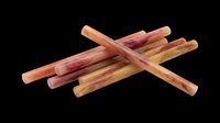 Rawhide dog chews isolated on transparent background, ready for pet product design, t-shirt graphics, clipart, stickers, and print-on-demand applications.