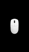 White computer mouse isolated on transparent background, cut out and ready for stickers, clipart, print on demand, T-shirt design, and sublimation projects.