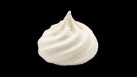 Swirled meringue cookie isolated on transparent background, ready for bakery clipart, stickers, t-shirt design, print on demand, and sublimation projects.