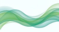 Abstract green flowing waves with smooth gradients creating dynamic movement on light background for modern design projects and presentations.