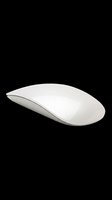 Sleek white wireless computer mouse isolated on transparent background, cut out and ready for tech, office, and gadget design projects, stickers, and print on demand.