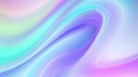 Flowing abstract waves in pastel colors create dreamy background with turquoise, purple, and pink gradients merging in smooth curved lines. Suitable for modern design projects.