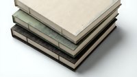 Stack of hardcover books with neutral earth tone covers and fabric spines, isolated on white background, suitable for education, publishing, and library design projects.