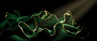 Glowing neon green serpent with undulating body against dark background, suitable for sci-fi, gaming, and digital design projects.