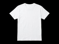 White blank t-shirt isolated on transparent background, ready for print on demand, mockup, apparel design, sublimation, and clothing branding projects.