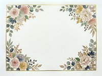 Vintage floral frame with roses, leaves, and botanical elements in muted tones on cream background. Suitable for invitations, cards, and design projects.