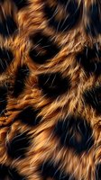 Abstract golden brown fur texture macro photography with dramatic lighting perfect for luxury fashion backgrounds and premium design projects.