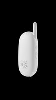 White baby monitor with antenna, isolated on transparent background. Ready for clipart, stickers, print on demand, T-shirt design, and sublimation projects.