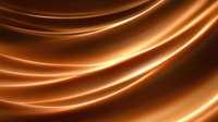 Glowing copper curved lines on dark background create dynamic flowing motion effect with warm metallic luminous streaks for technology and abstract designs.