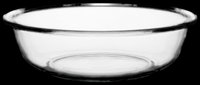 Empty clear glass bowl isolated on transparent background, ready for design use in kitchenware graphics, product mockups, cooking blogs, print-on-demand designs and digital culinary illustrations.