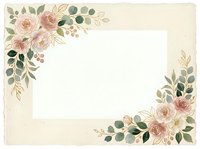 Vintage floral frame with pink roses and eucalyptus leaves on cream background, suitable for wedding invitations, greeting cards, and stationery designs.