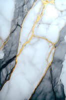 Luxurious white marble texture with golden veins and dark gray accents creates elegant natural stone pattern for luxury interior design background.