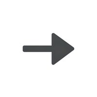 Dark gray arrow pointing right on transparent background isolated for web design and user interface elements.