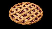 Cherry lattice pie isolated on transparent background, ready for stickers, t-shirt design, print on demand, clipart, and sublimation projects.