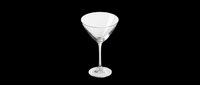 Empty martini glass isolated on transparent background, ready for beverage design, cocktail graphics, bar menus, restaurant marketing, print-on-demand products, and digital hospitality designs.