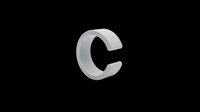 White open ring clip isolated on transparent background, ready for stickers, clipart, print on demand, T-shirt design, and sublimation projects.
